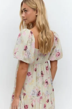Puff sleeve dress