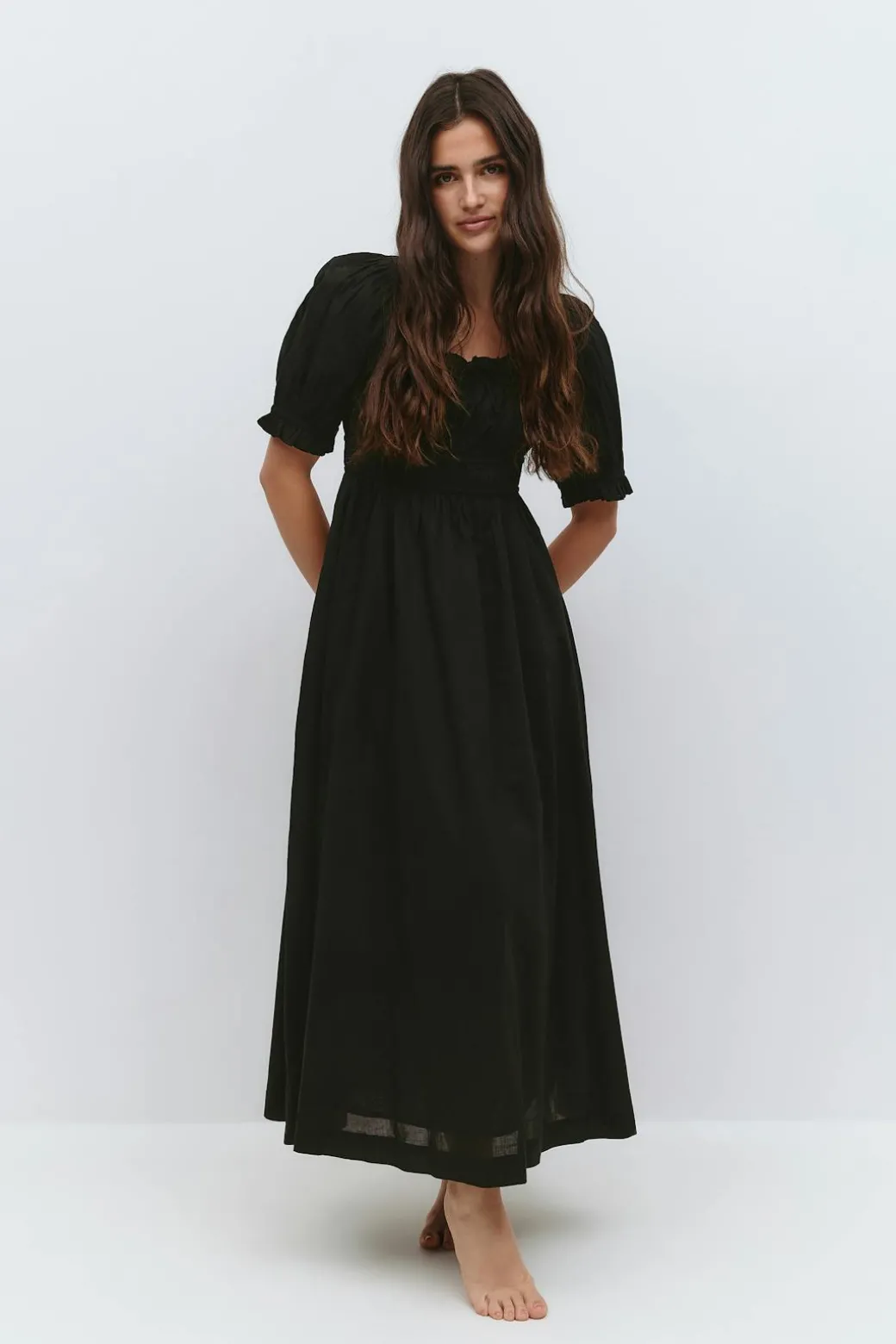 Puff sleeve dress