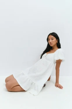 Puff sleeve dress