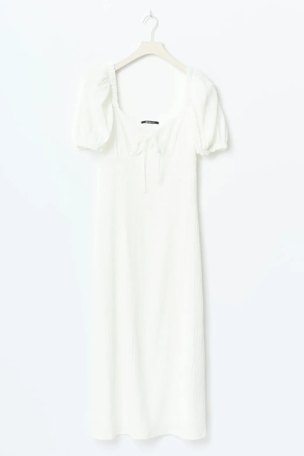 Puff sleeve midi dress