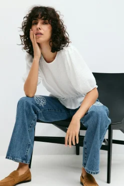 Puff sleeve top