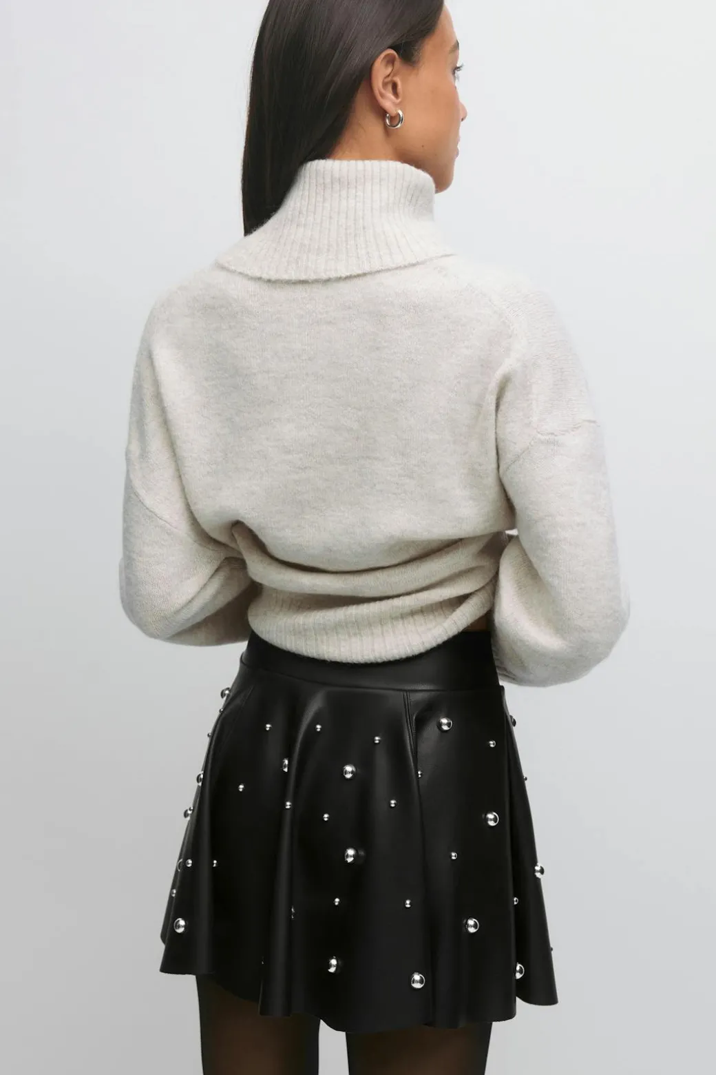 Pu mini skirt