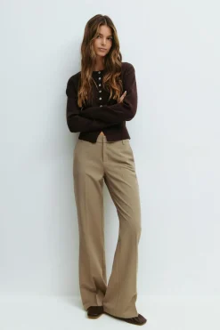 Relaxed bootcut trousers