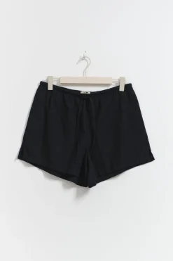 Relaxed linen blend shorts