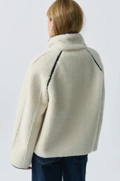 Reversible teddy jacket