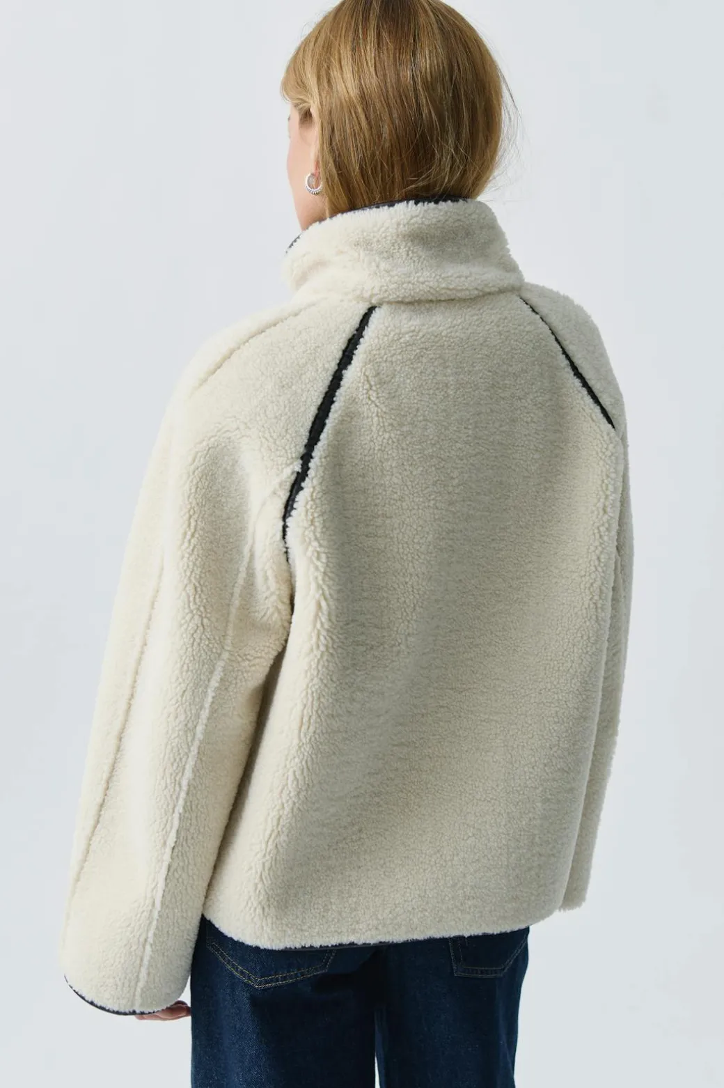 Reversible teddy jacket