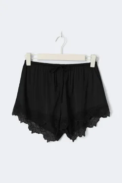 Satin loungewear shorts