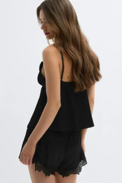 Satin loungewear singlet