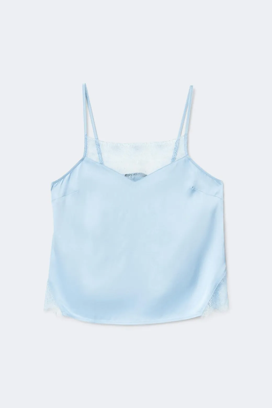 Satin loungewear singlet