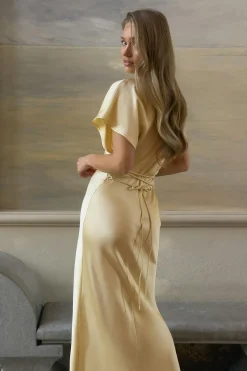 Satin maxi dress