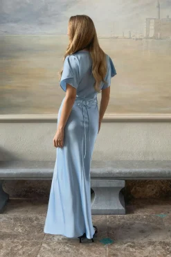Satin maxi dress