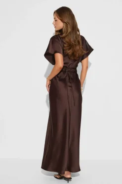 Satin maxi dress