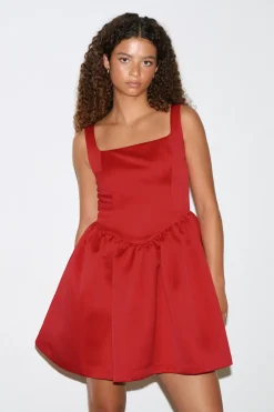 Satin mini dress