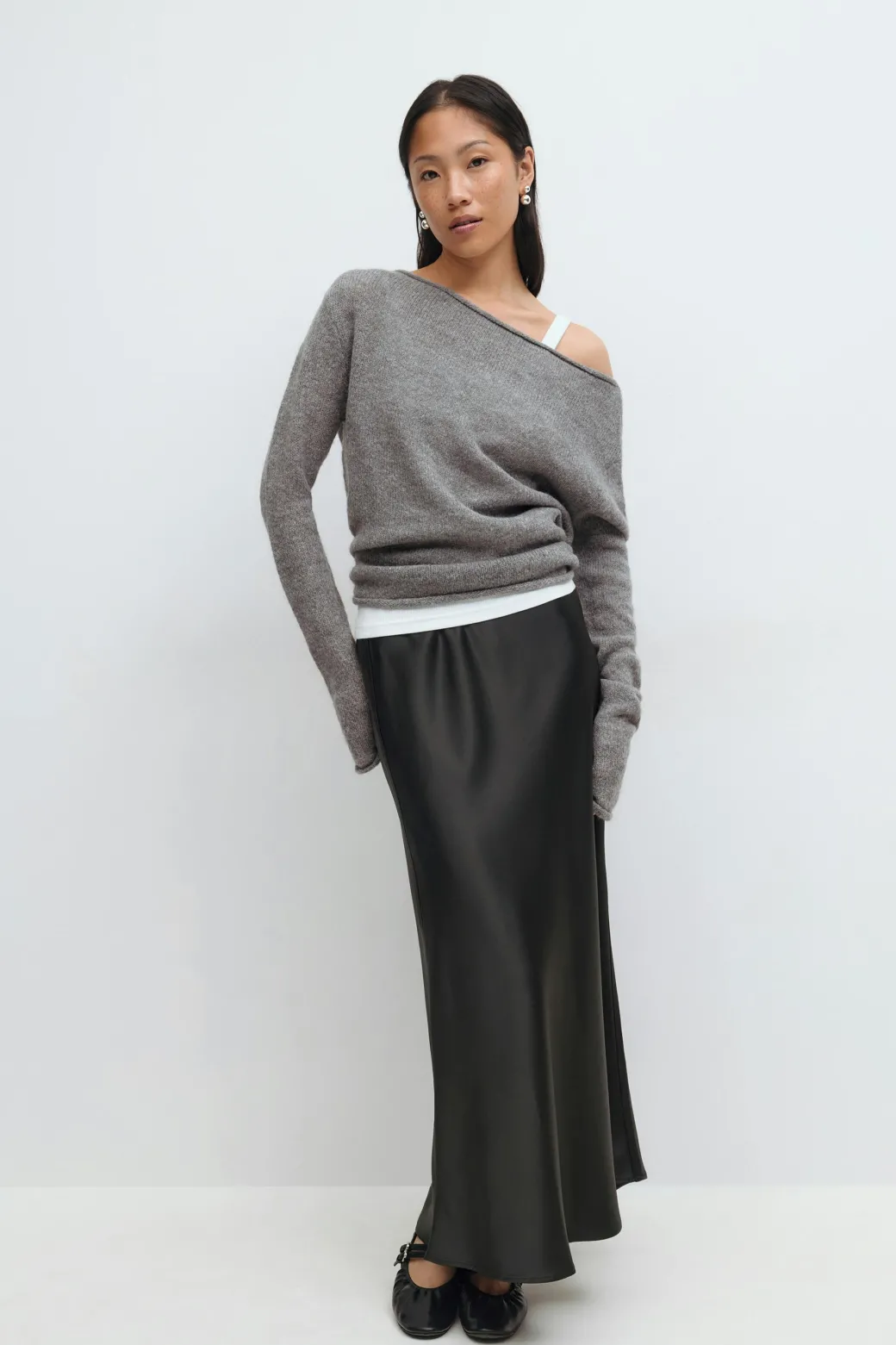 Satin skirt