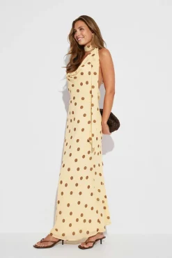 Scarf maxi dress