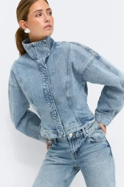 Sculpted denim jacket