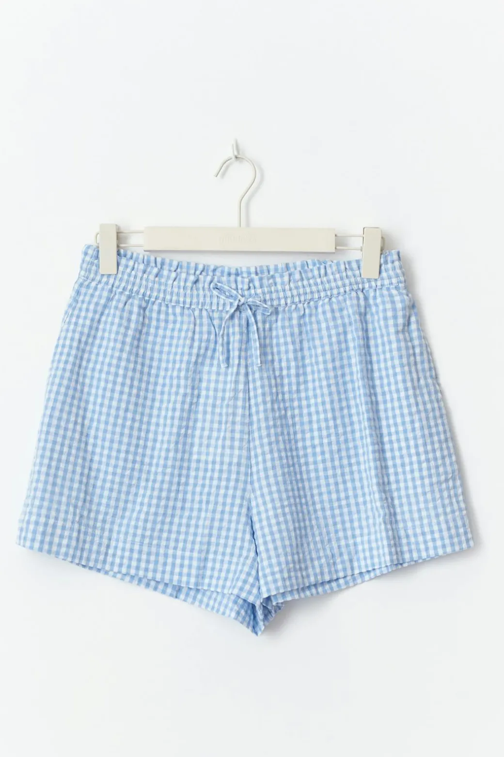 seersucker gingham shorts