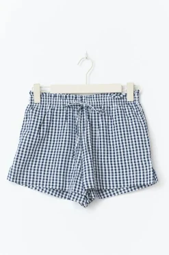 seersucker gingham shorts