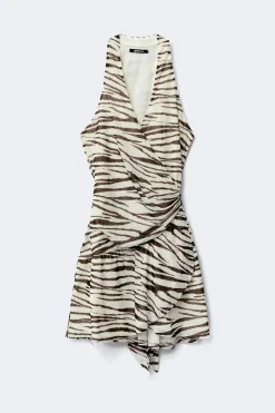 Sheer wrap dress