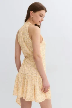 Sheer wrap dress
