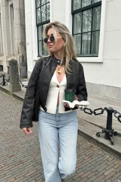 Short pu jacket