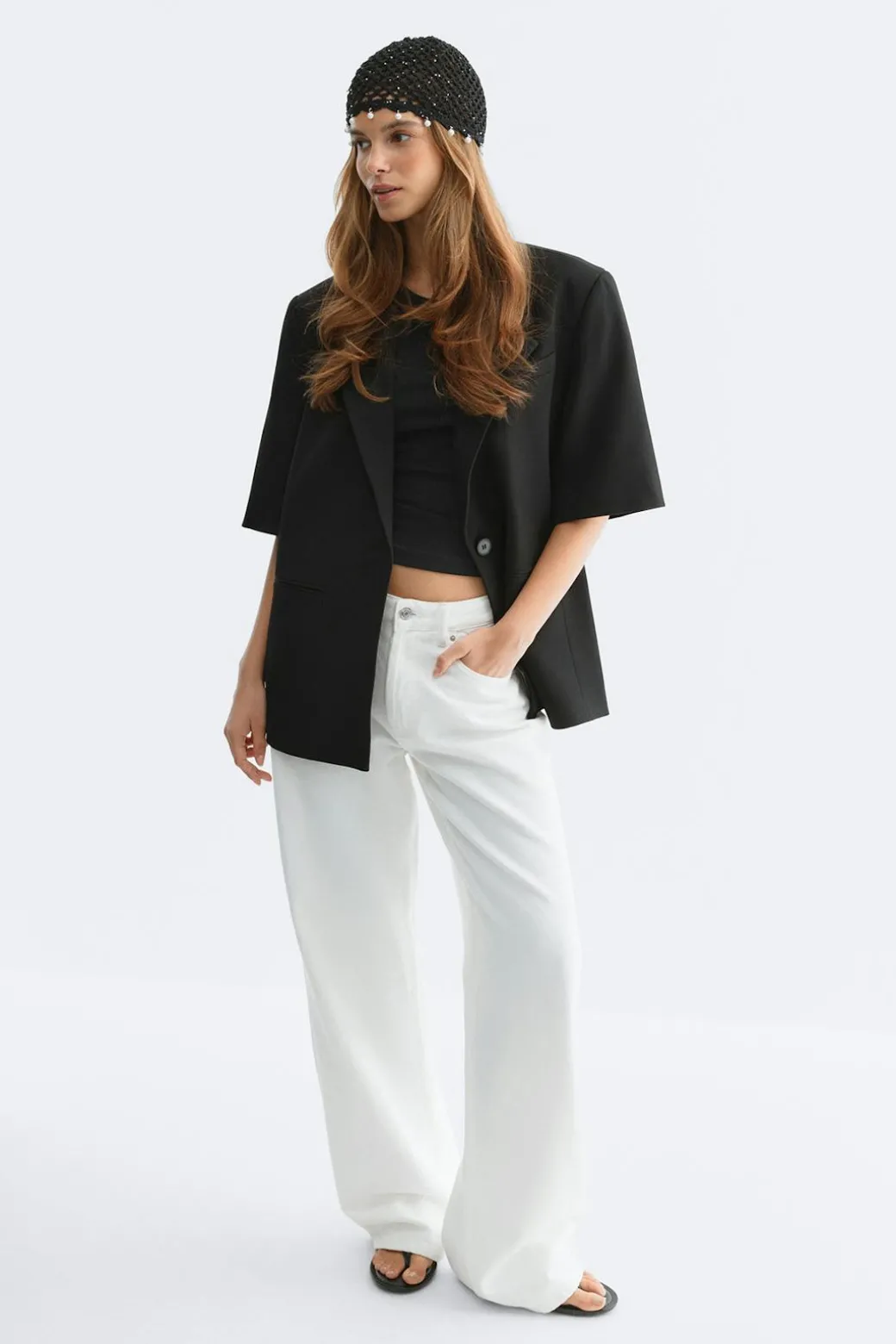 Short sleeve blazer