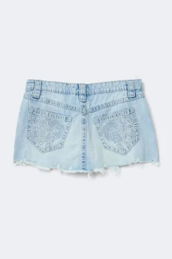 14+ slay low denim skirt