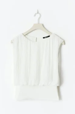 Sleeveless chiffon top