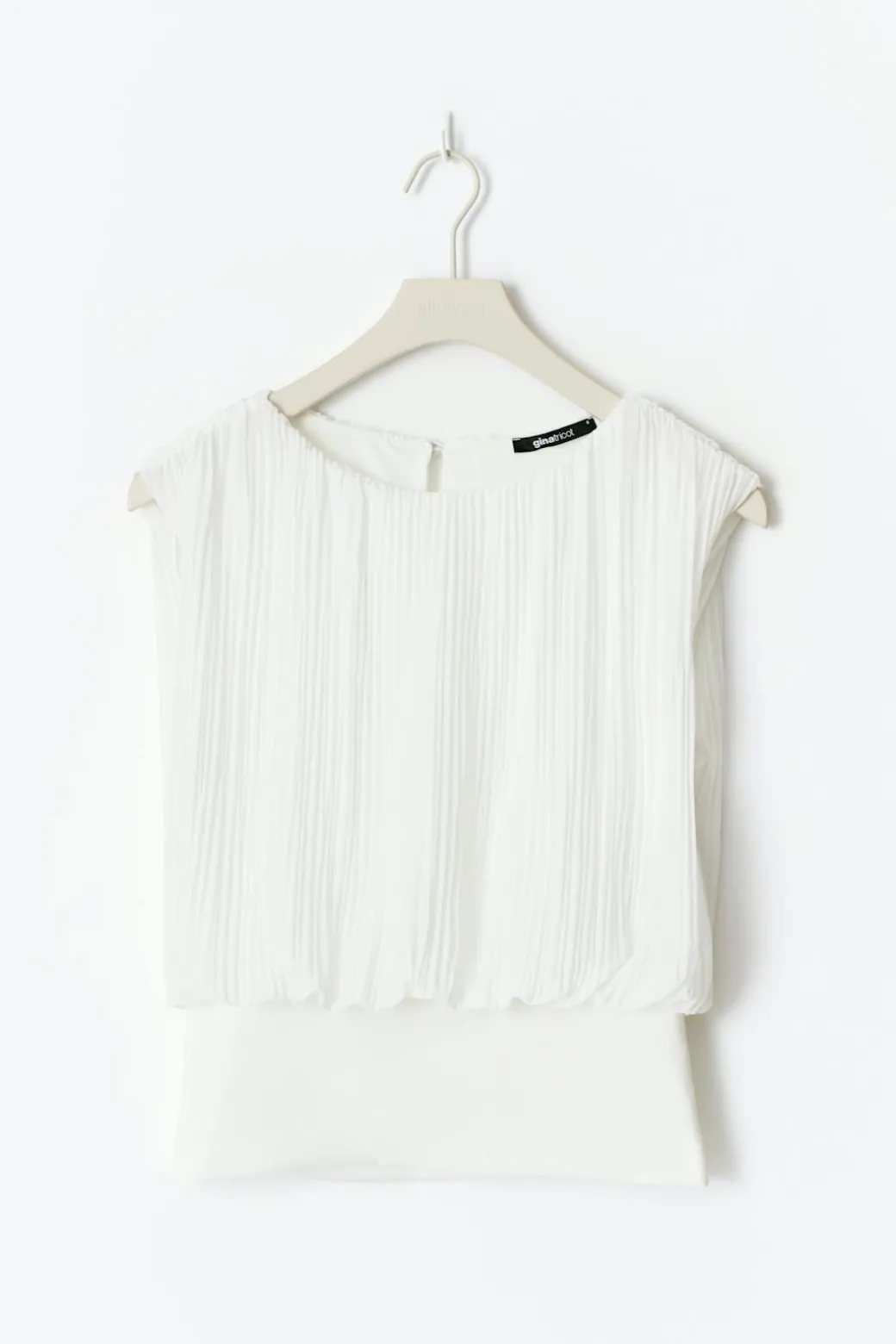 Sleeveless chiffon top