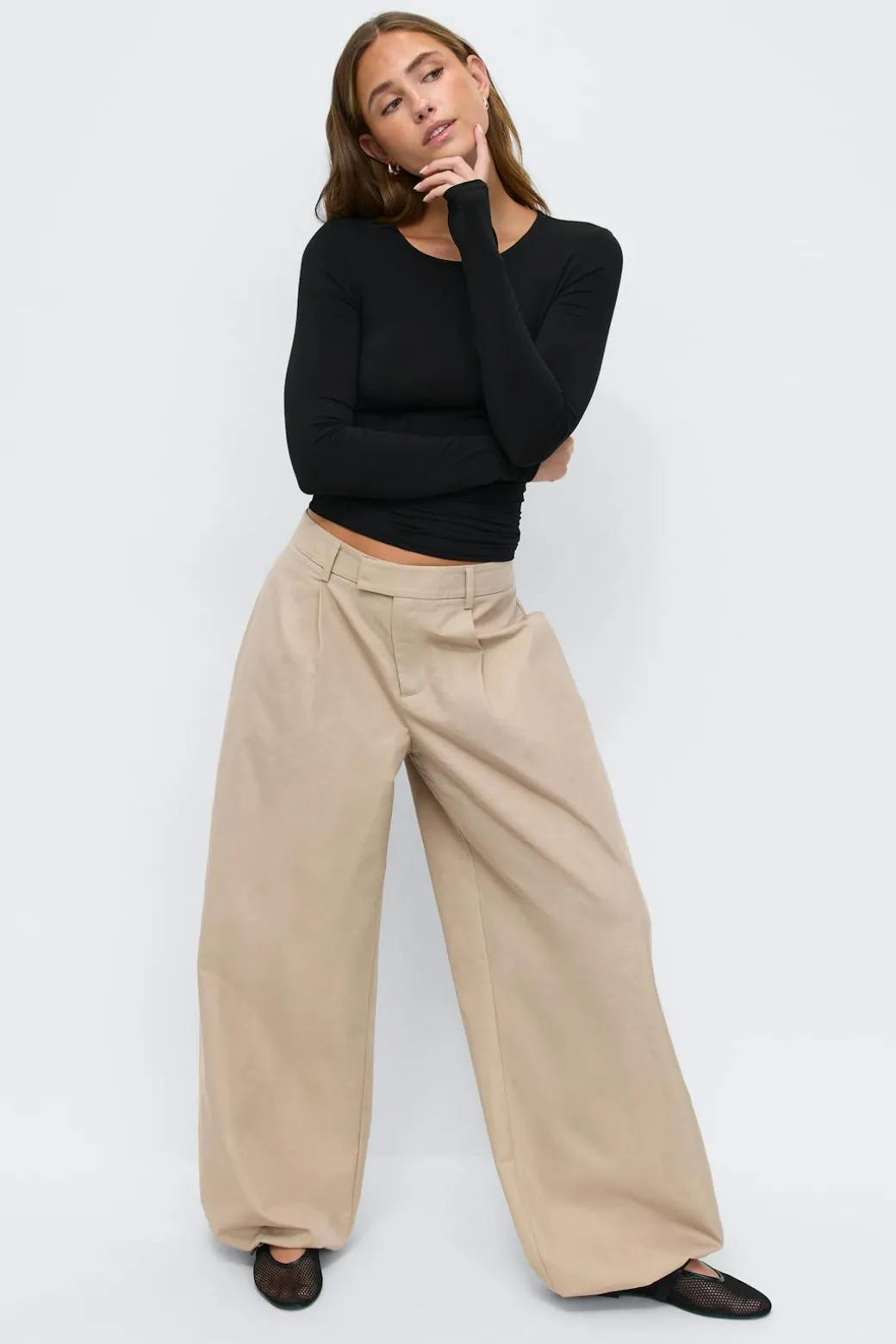 Slim fit long sleeve top