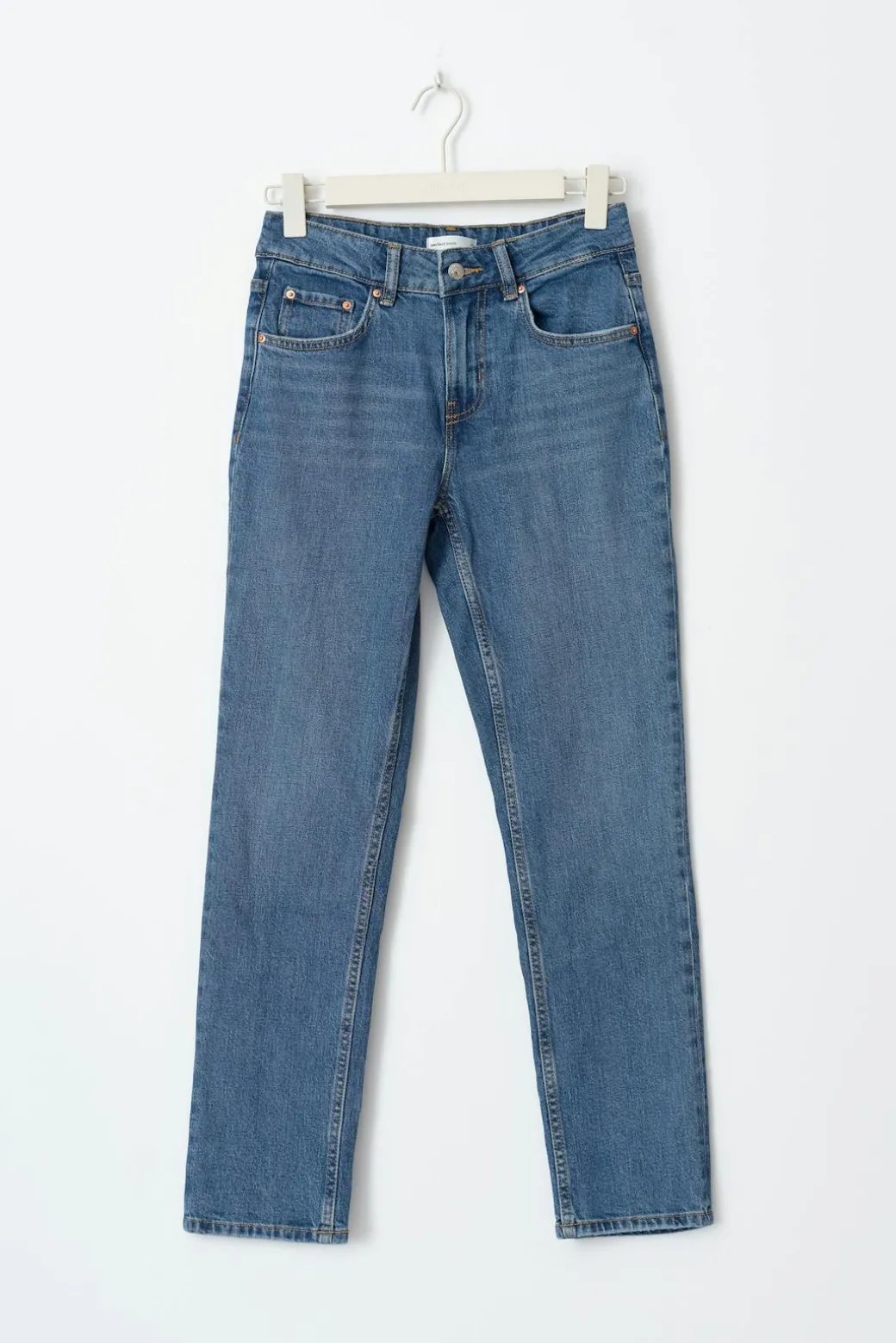 Slim straight jeans