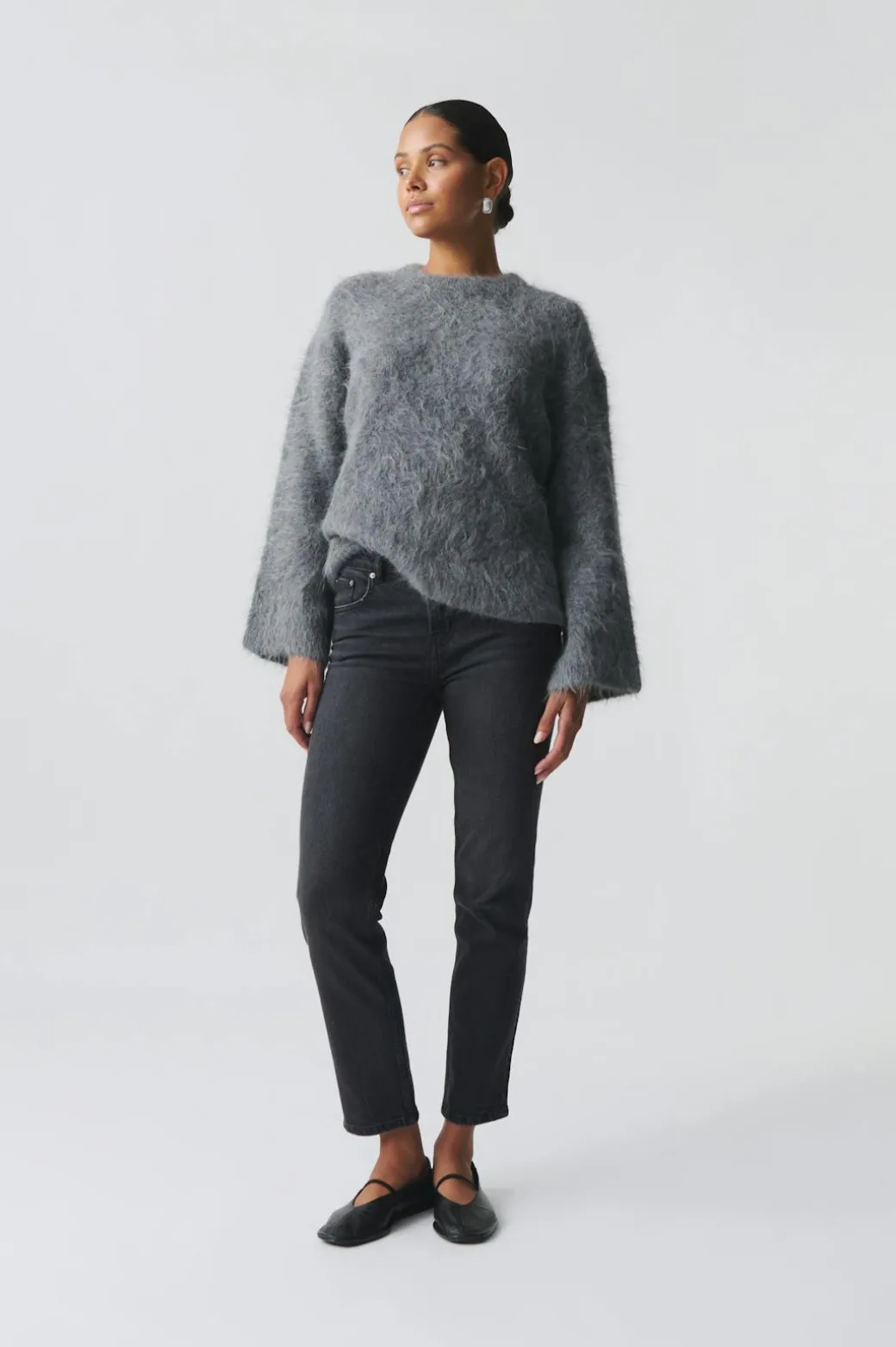 Slim straight jeans
