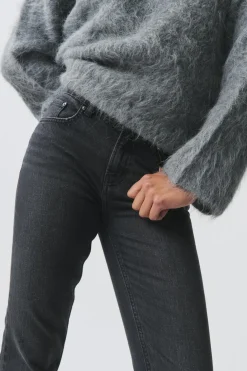 Slim straight jeans