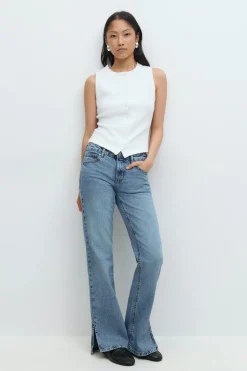 Slit jeans