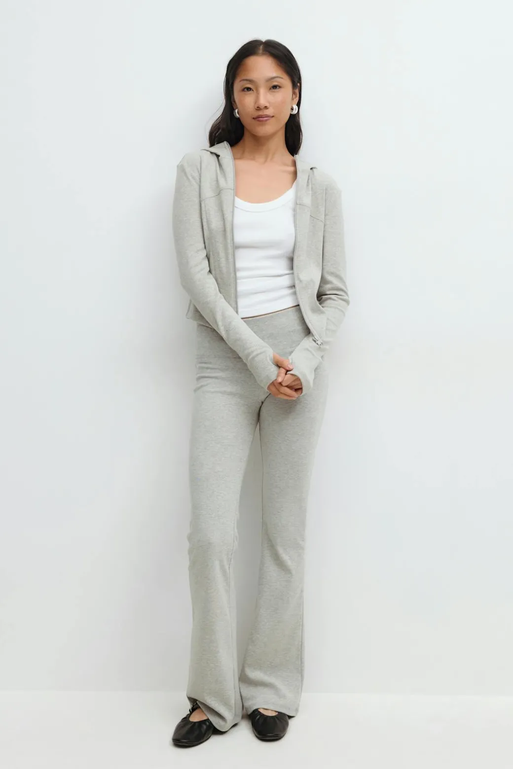 Soft flare trousers