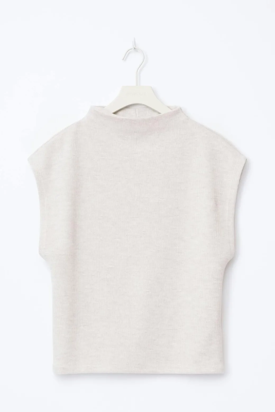 Soft funnel neck top