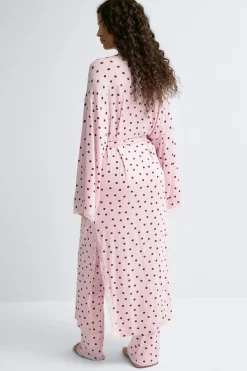 Soft lace loungewear robe
