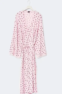 Soft lace loungewear robe
