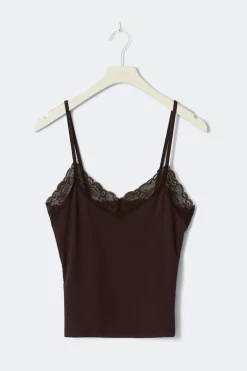 Soft lace loungewear singlet