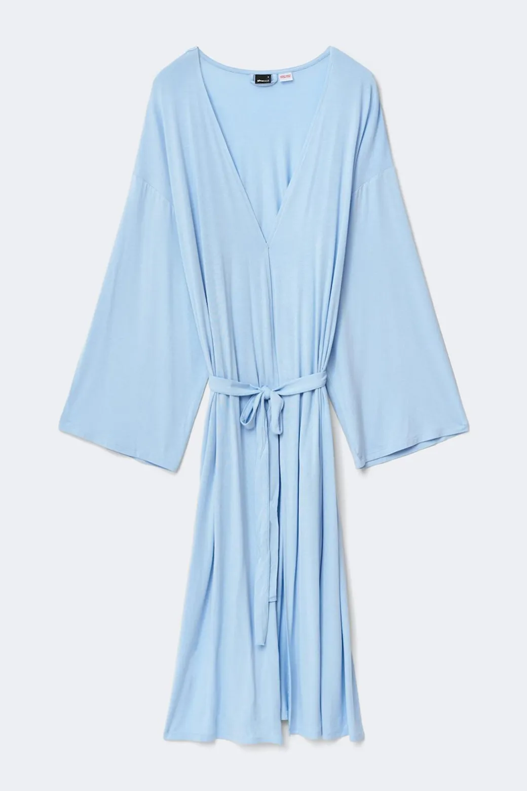 Soft slit loungewear robe