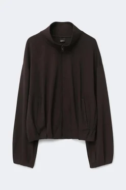 Soft sporty zip jacket