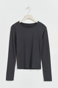 Soft touch crew neck top