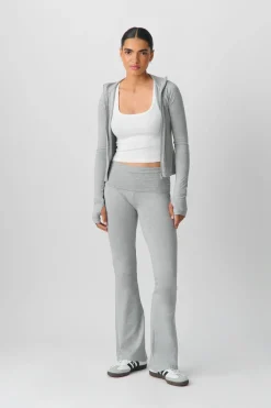 Soft touch folded trouser