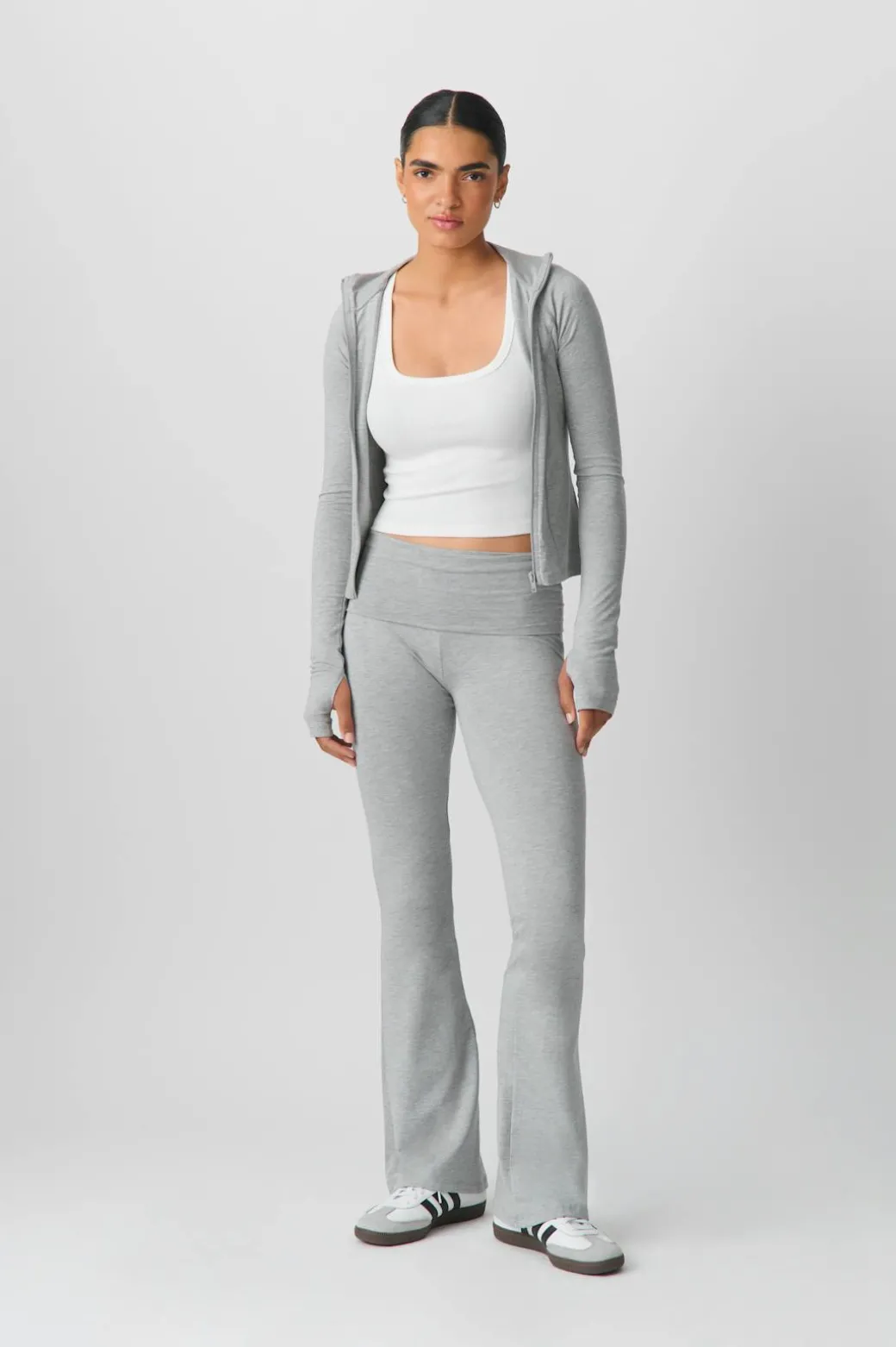 Soft touch folded trouser