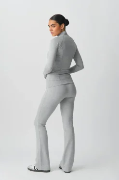 Soft touch folded trouser