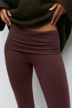 Soft touch folded trouser
