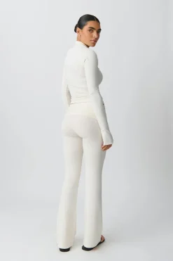 Soft touch folded trouser