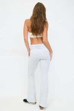 Soft touch folded trouser