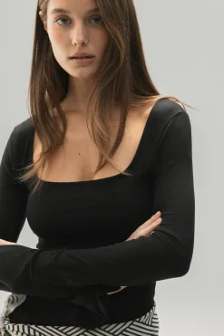 Soft touch jersey top