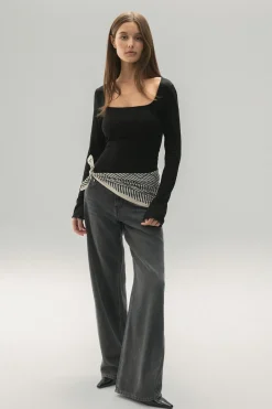 Soft touch jersey top
